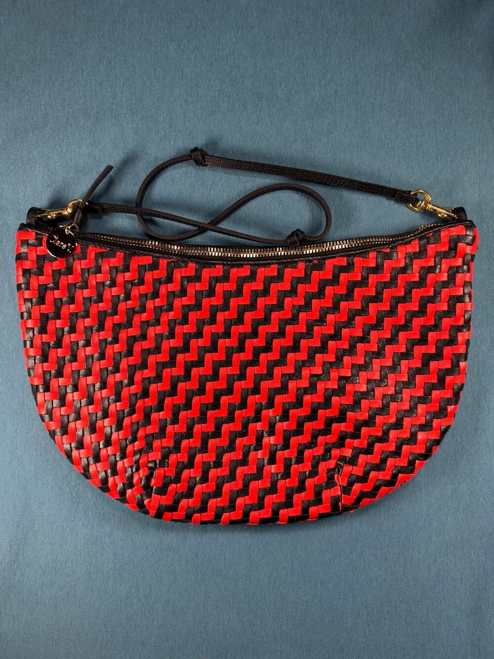 Orange/Black Clare V. Lune shoulder bag - NWOT
